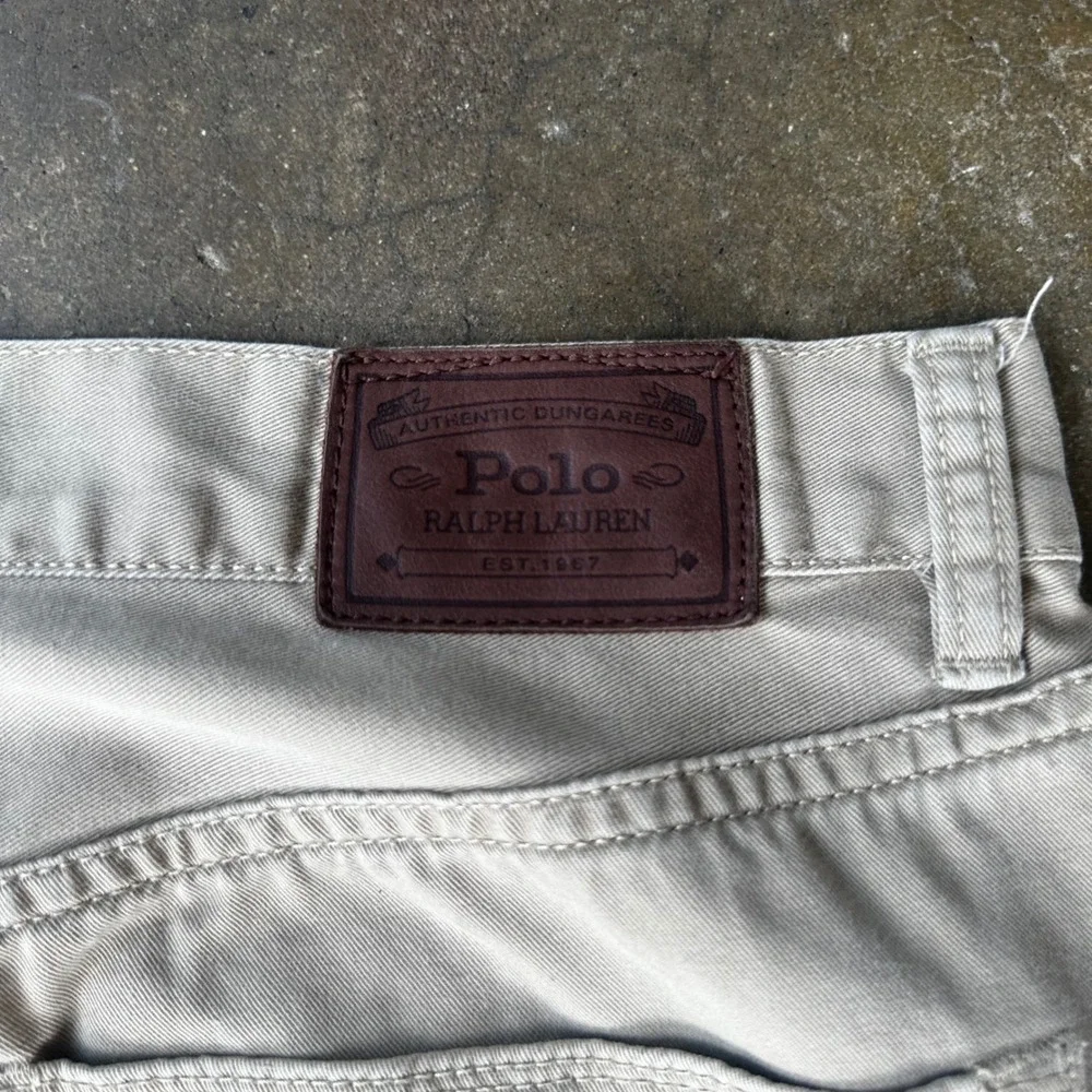 Polo Ralph Lauren Pants Mens 36x30 Khaki Excellent Straight Leg Dungarees